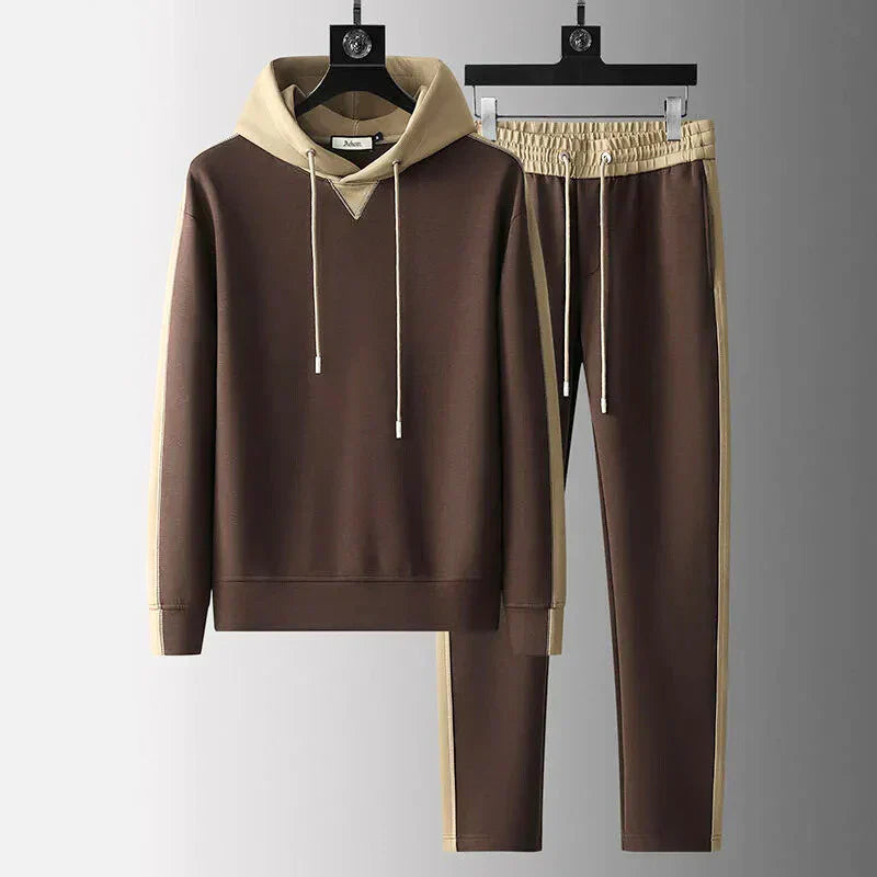 DUMONT LYON | ENSEMBLE EN SWEAT À CAPUCHE BICOLORE