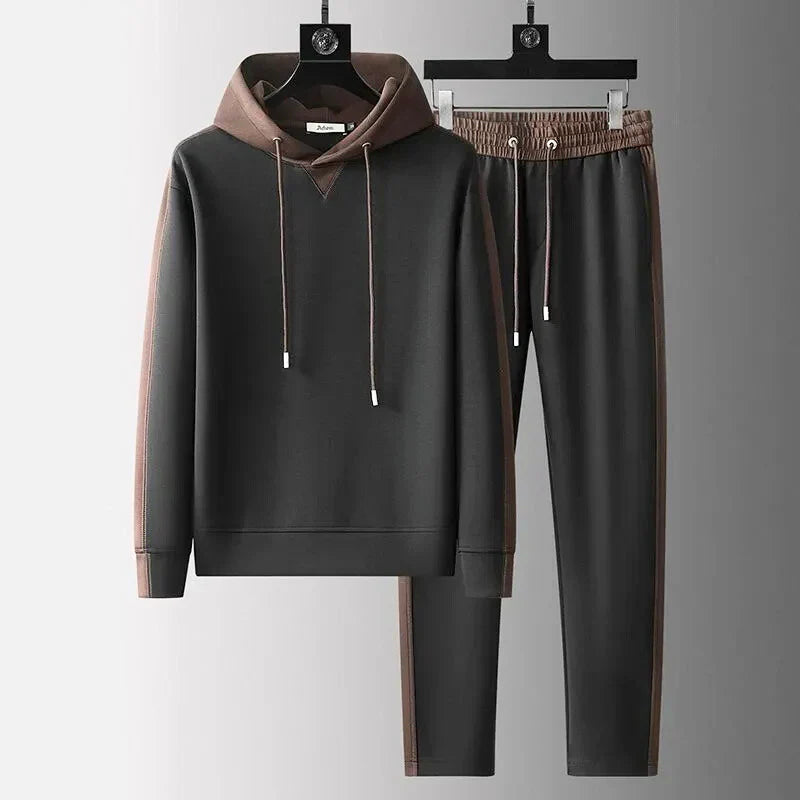 DUMONT LYON | ENSEMBLE EN SWEAT À CAPUCHE BICOLORE