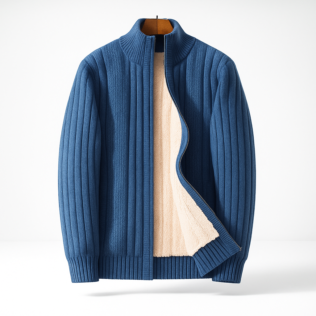DUMONT LYON | CARDIGAN ÉLÉGANT ET MODE AVEC ZIP POUR HOMME