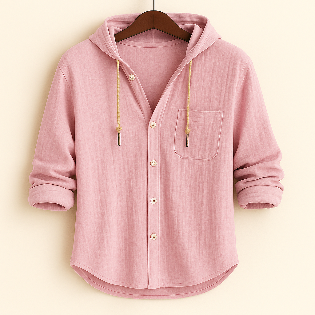 DUMONT LYON™ | CHEMISE DE LUXE EN COTON DOUX AVEC CAPUCHE