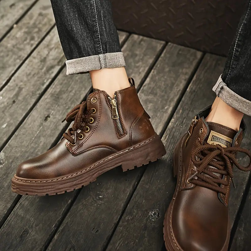 DUMONT LYON | BOTTES EN CUIR VÉRITABLE