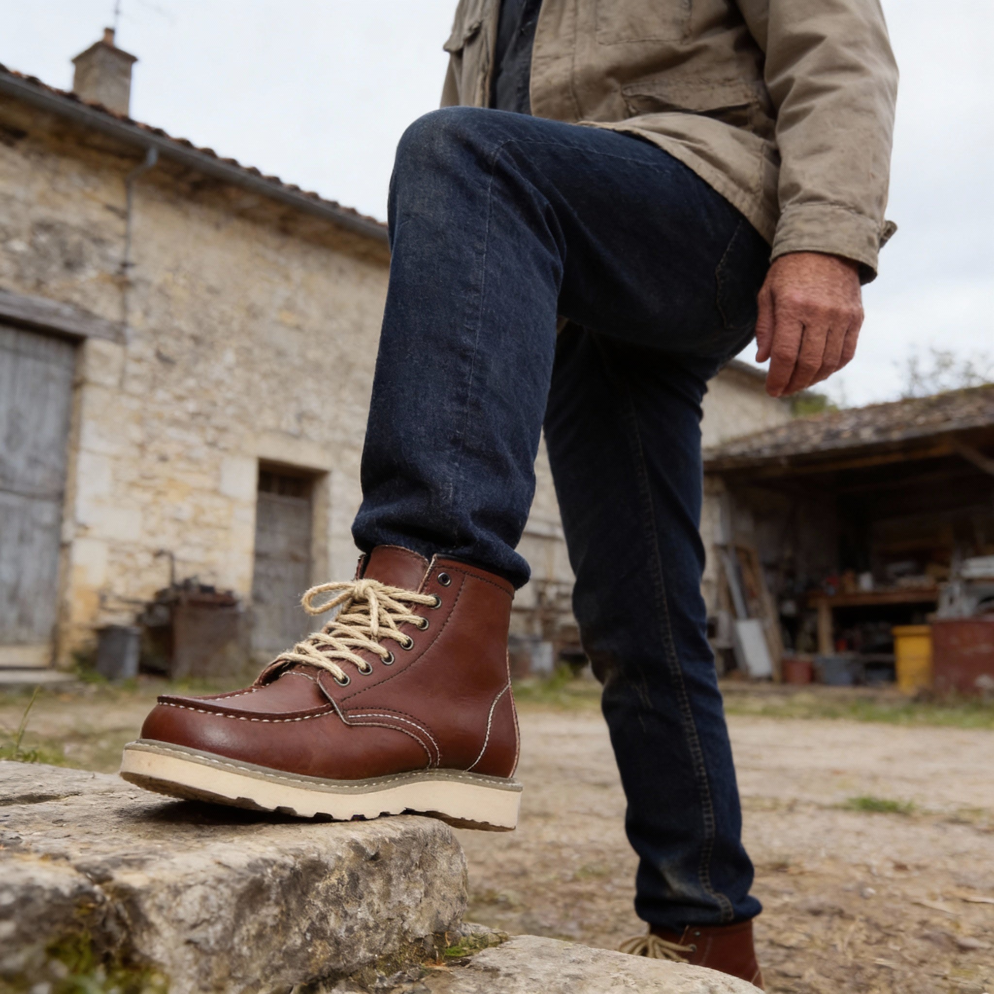 DUMONT LYON | BOTTES CLASSIQUES À DENTELLES POUR HOMMES