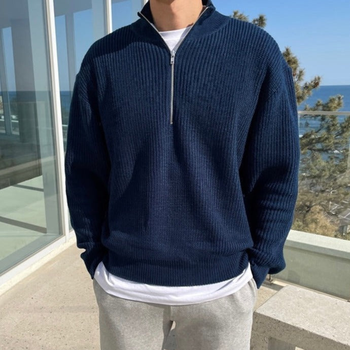 DUMONT LYON | PULL DEMI ZIPPÉ MODERNE