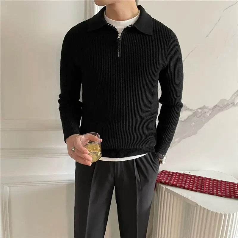 DUMONT LYON | PULL CLASSIQUE DEMI ZIP