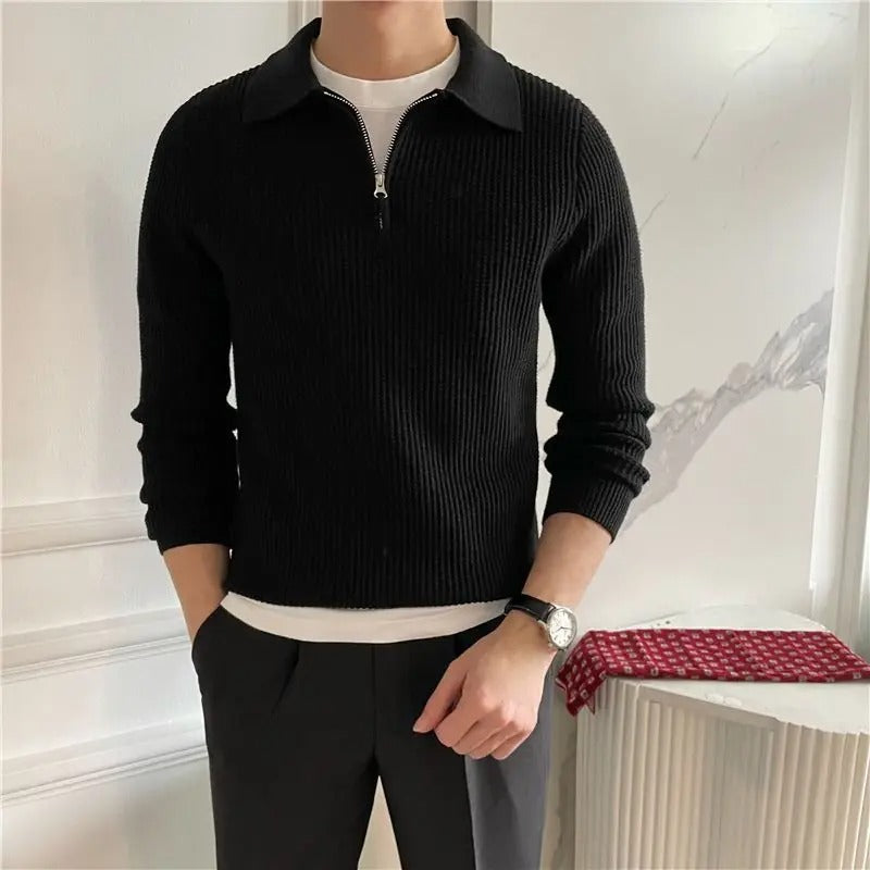 DUMONT LYON | PULL CLASSIQUE DEMI ZIP