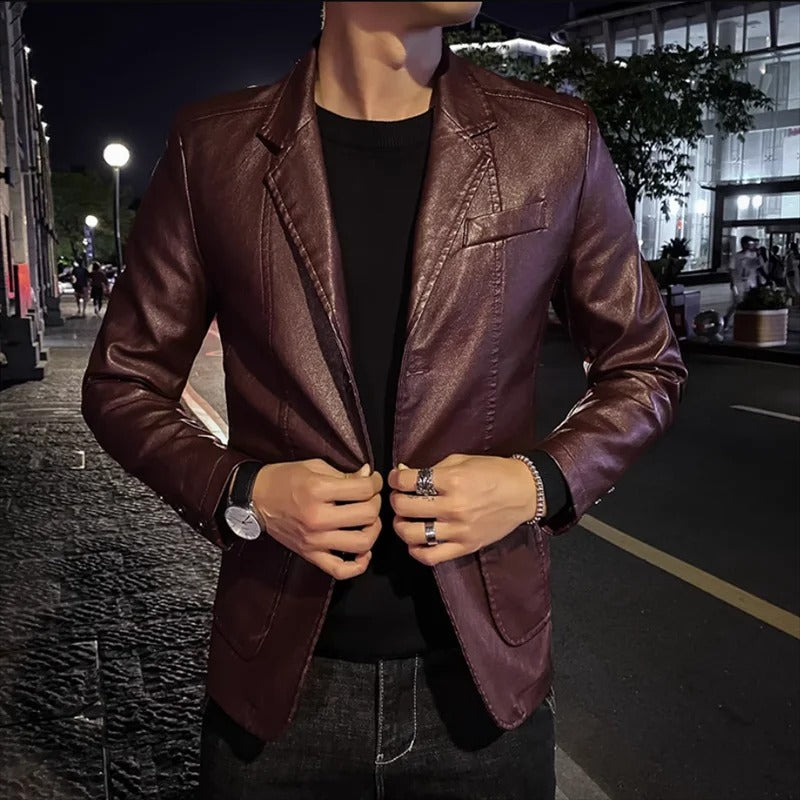 DUMONT LYON | VESTE EN CUIR BUSINESS CASUAL