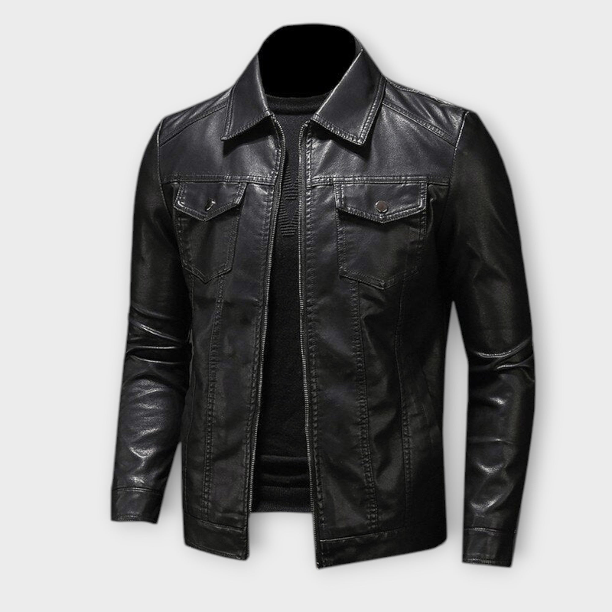 DUMONT LYON | VESTE EN CUIR CLASSIQUE POUR HOMME